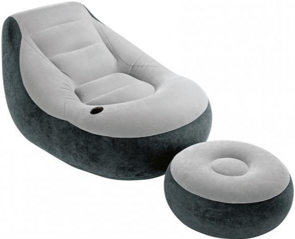 Набір надувних меблів крісло з пуфом 68564 (Intex)