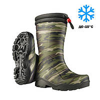 DUNLOP Kids Сапоги резиновые р.30 Blizzard, до -15°C, хаки (арт.K310931)