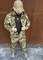 Тактический пиксельный костюм "Terra" армейский рип стоп весна-осень , Крепкая военная форма пиксель +футболка