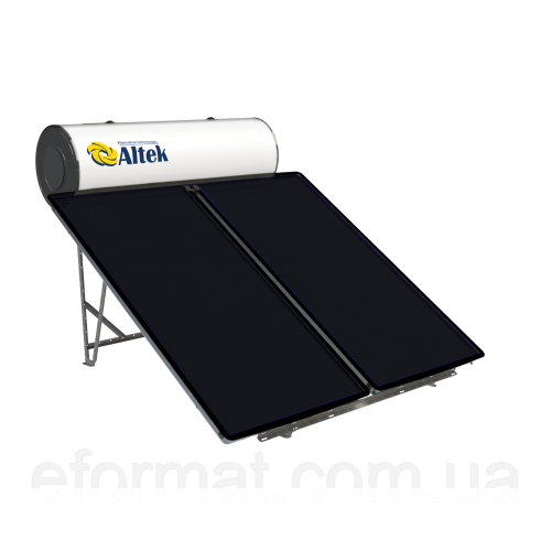 Система сонячного нагрівання води з плоским колектором і баком Altek LIGERO 200S, 190л