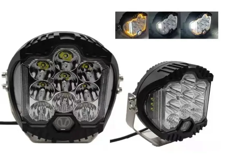 LED фара додаткового світла 90W 5" 4800 Лм+ходовий вогонь