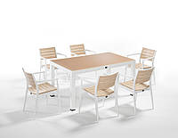 Комплект высококачественной мебели "REGNUM FOR 6" (стол 90*150, 6 кресла) Novussi, Турция