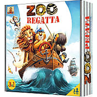 Настольная игра ЗооРегата / ZOOregatta забавные животные + пиратские приключения Bombat