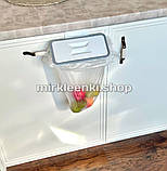 Підвісний смітник Тримач пакетів для сміття з кришкою, фото 4