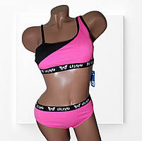 Купальник підлітковий для дівчини роздільний топ і плавки Розмір 122 128 158