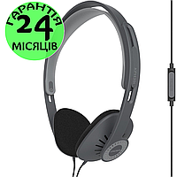 Наушники Koss On-Ear KPH30iK, серые, с микрофоном, накладные, косс