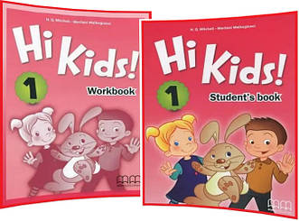 Hi Kids 1. Student's+Workbook. Комплект книг з англійської мови. Підручник+Зошит. MM Publications