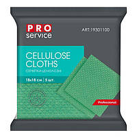 Серветки целюлозні 5шт/уп 18*18см "Pro" зелені 32/ящ