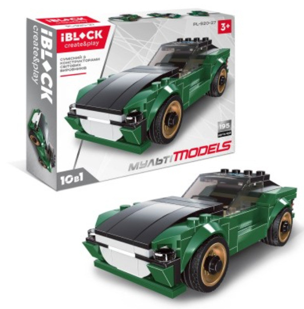Конструктор iBlock Мульті Models Машина 195 деталей