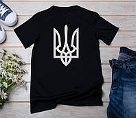 Мужская патриотическая футболка с гербом Украины