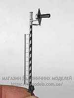 Устройства сигнализации жд дорог - Модель заградительного мачтового светофора ( Красный сигн.), масштаба 1/87