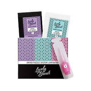 Система для ламінування брів і вій MINI SET Amino Puzzle System Lamination Lovely Brows