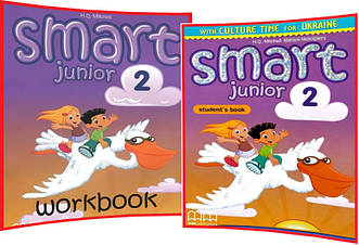 Smart Junior Ukrainian 2 Student's+Workbok. Комплект книг з англійської мови. Підручник+Зошит. MM Publications