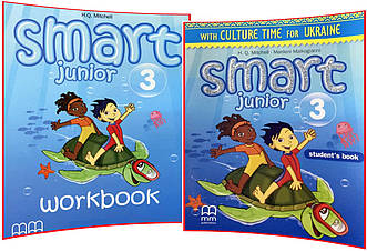 Smart Junior Ukrainian 3 Student's+Workbok. Комплект книг з англійської мови. Підручник+Зошит. MM Publications