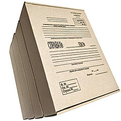 Папка архівна бокс 80 мм з гофрокартону  для впорядкування документів