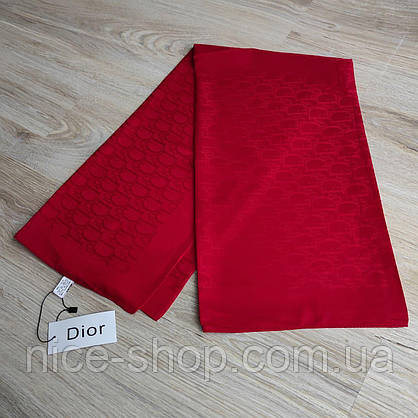 Хустка Dior шовк червона, фото 4