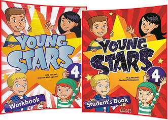 Young Stars 4. Student's+Workbook. Комплект книг з англійської мови. Підручник+Зошит. MM Publications