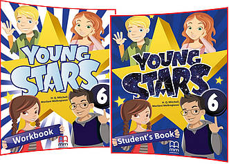 Young Stars 6. Student's+Workbook. Комплект книг з англійської мови. Підручник+Зошит. MM Publications