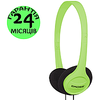 Навушники Koss On-Ear KPH7, зелені, накладні, дротові, косс