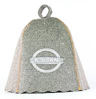 Банна шапка Luxyart "Nissan", натуральна повсть, сірий (LA-954)