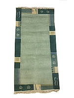 Шерстяной ковер ручной работы MYS India 0.6x1.2 м. Green 12018