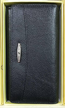 Гаманець жіночий чорний на кнопці зі штучної шкіри Glam