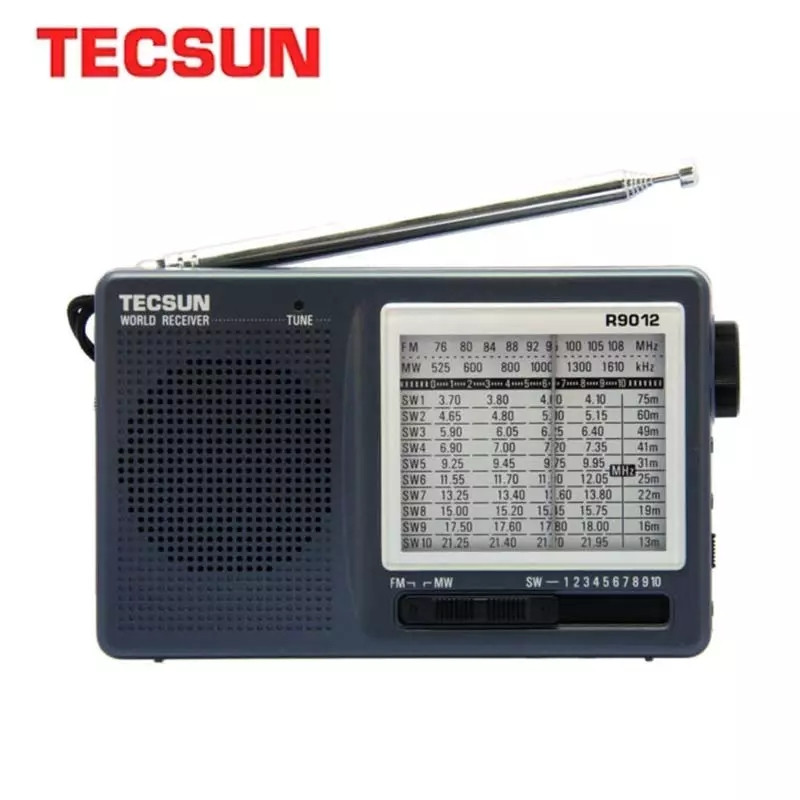 Радіоприймач Tecsun R9012 FM/AM/SW, на батарейках АА, якісний звук, цифровий чип, широкий діапазон SW