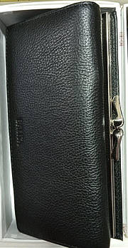 Гаманець жіночий чорний на магніті зі штучної шкіри Glam