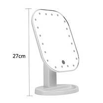 Косметичне дзеркало з підсвіткою 20 LED MA-16, фото 2