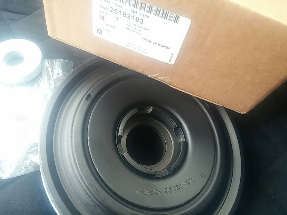 Шків (демопфер) колінвала GM 4802589 25182193 2.0 & 2.2 Diesel CHEVROLET Captiva Cruze Orlando