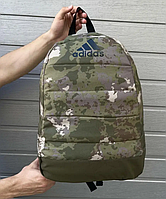 Рюкзак матрас Adidas камуфляж мужской практичный удобный универсальный 47х33х18 см для путешествий КМ