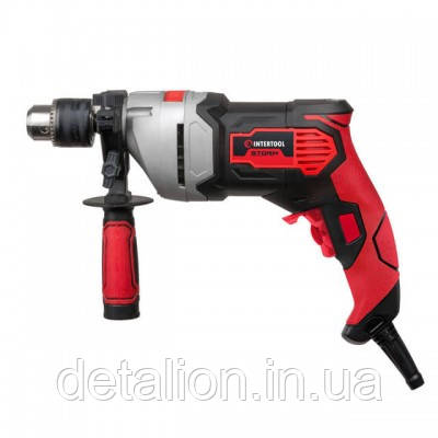 Дриль ударний 800 Вт, 0-2900об/хв, 1.5-13 мм, метал. корпус редуктора INTERTOOL WT-0118, фото 1