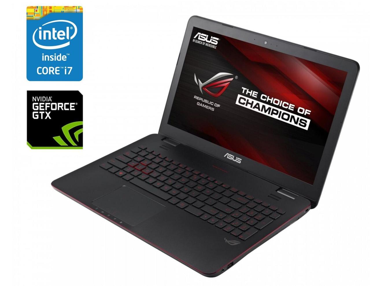 Игр. ноутбук Asus ROG GL551JW /15.6"/Core i7-4720HQ 4 ядра 2.6GHz/16GB ...