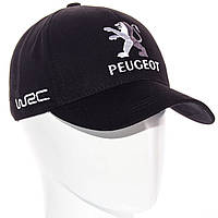 Черная автомобильная кепка бейсболка Пежо Peugeot мужская женская бейсболка