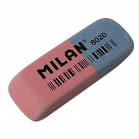 Гумка "Milan" CCM8020 прямокутна червоно-синя 6,3*2,4*0,9см