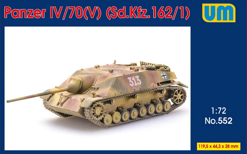 Пластикова модель 1/72 UM 552 німецький винищувач танків Panzer IV /70(V) Sd.Kfz.162/1