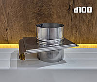 Шибер нержавійка AISI 304 d-100