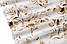 Бязь "Різні гілки евкаліпту" бежево-коричневі на білому, №4472, фото 5