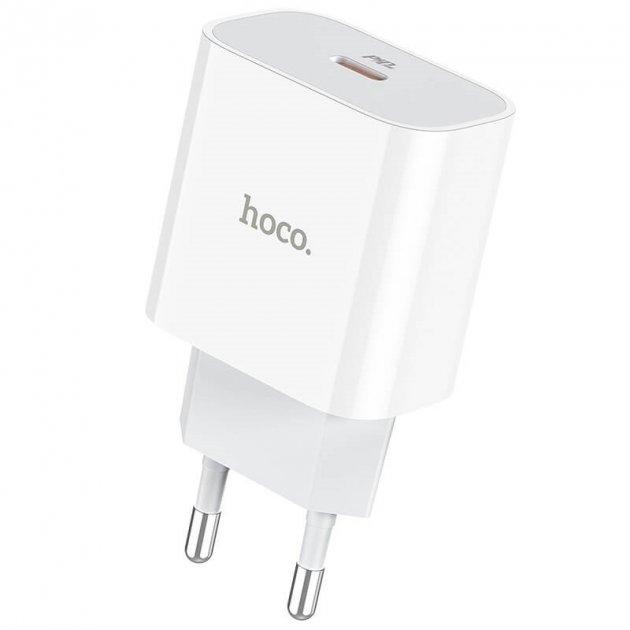 Зарядний пристрій HOCO C76A Plus Type-C 20W Білий