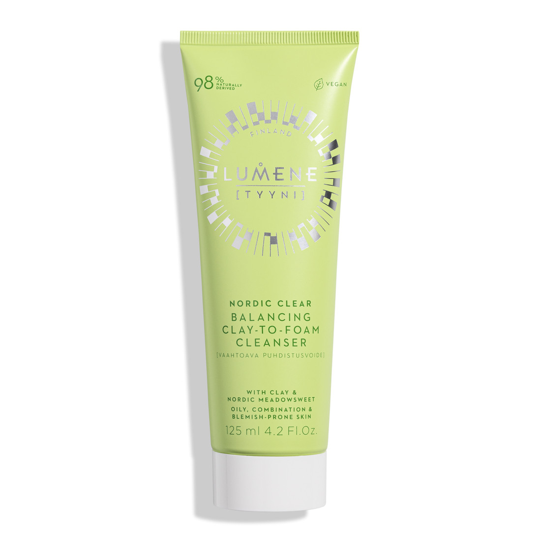 Піна очищаюча з глиною Lumene Nordic Clear [Tyyni] Balancing Clay-to-Foam Cleanser