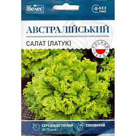 Насіння салату середньостиглого "Австралійський" (5 г) від ТМ "Велес"