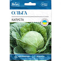 Семена капусты белокочанной поздней «Ольга» (5 г) от ТМ «Велес», Украина