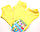 Шкарпетки дитячі короткі жовті, фото 2