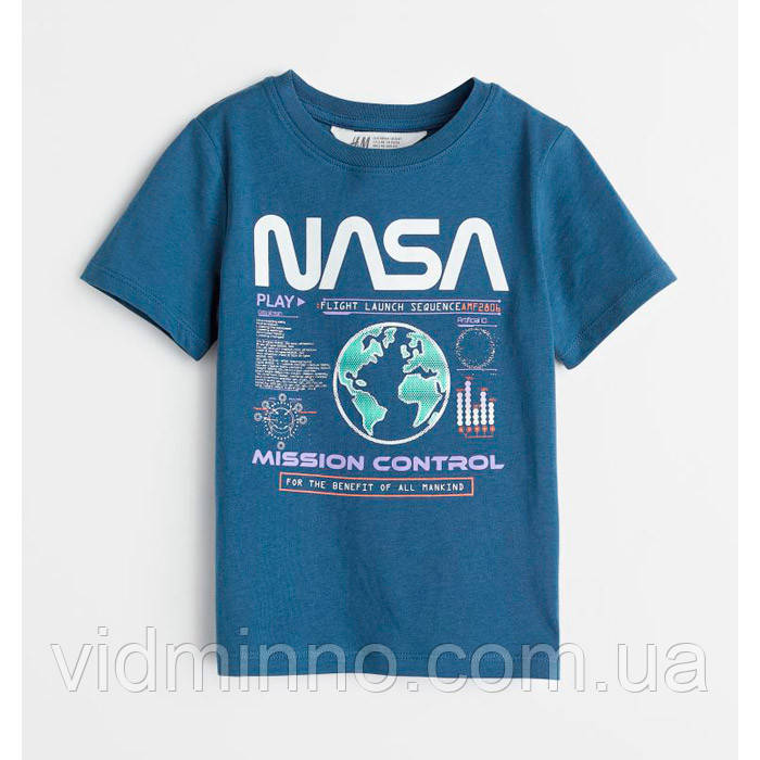 Дитяча футболка NASA H&M на хлопчика 4-6 років - р.110-116 /24005/