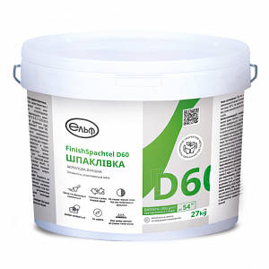 Шпаклівка ЕЛЬФ Finish Spachtel акрилова D 60, 27 кг