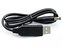 Кабель c преобразователем USB 5V - DC 5.5-2.1 / 9V для роутера, видеокамеры
