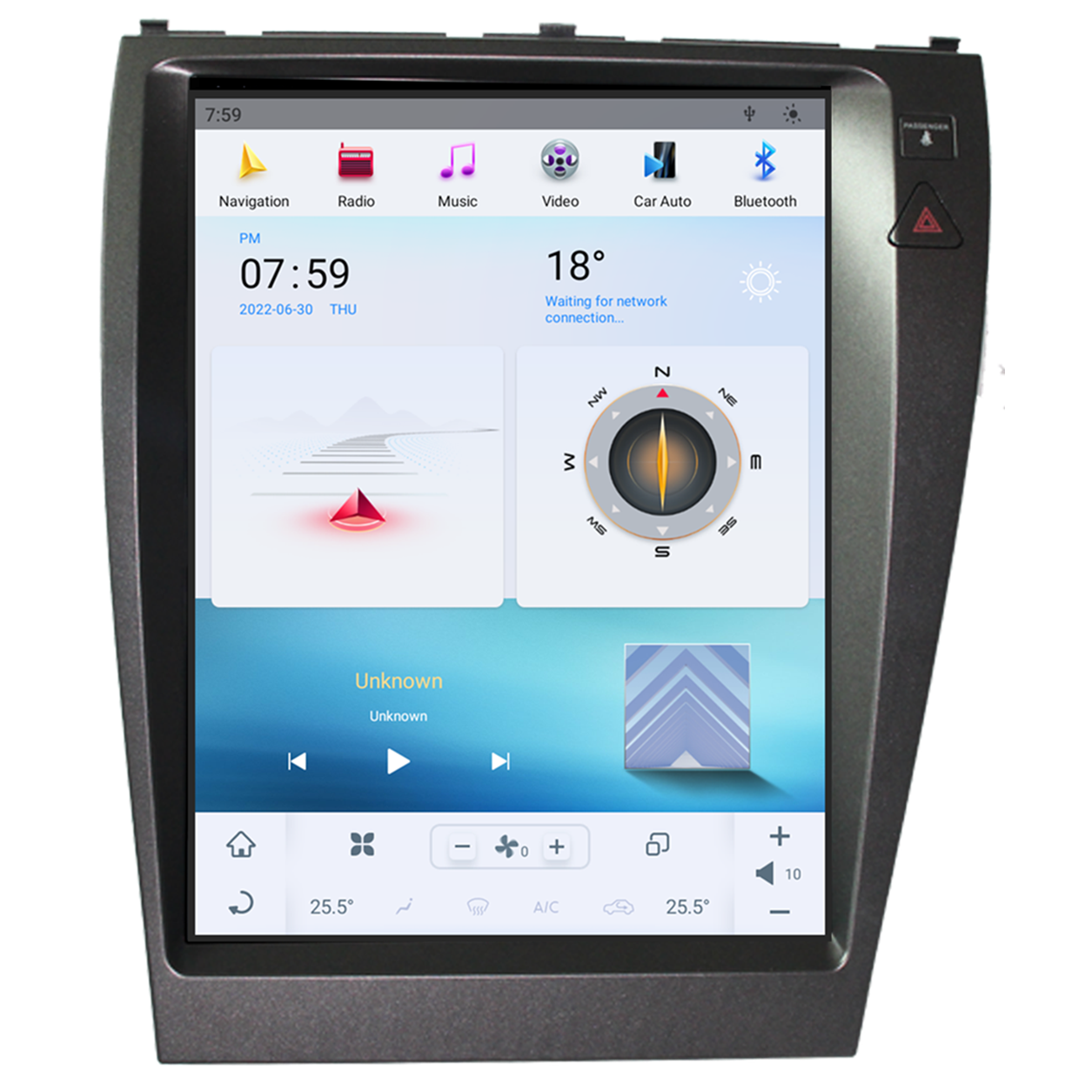 Штатна магнітола для Lexus ES 2006-2012 Tesla Style на Android