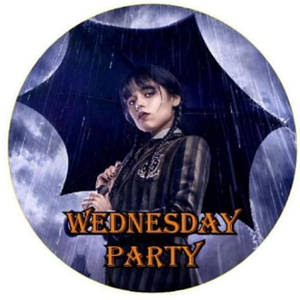 Міні банер для фотозони Wednesday party