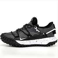 Кроссовки мужские Nike ACG Mounth Low Gore-Tex White Black / Найк АЦГ Маунт Гор-Текс низкые черные белые