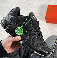 Мужские кроссовки Nike Air Max Tn plus "Triple black" летние весна-осень. Живое фото. топ. Чоловічі Nike